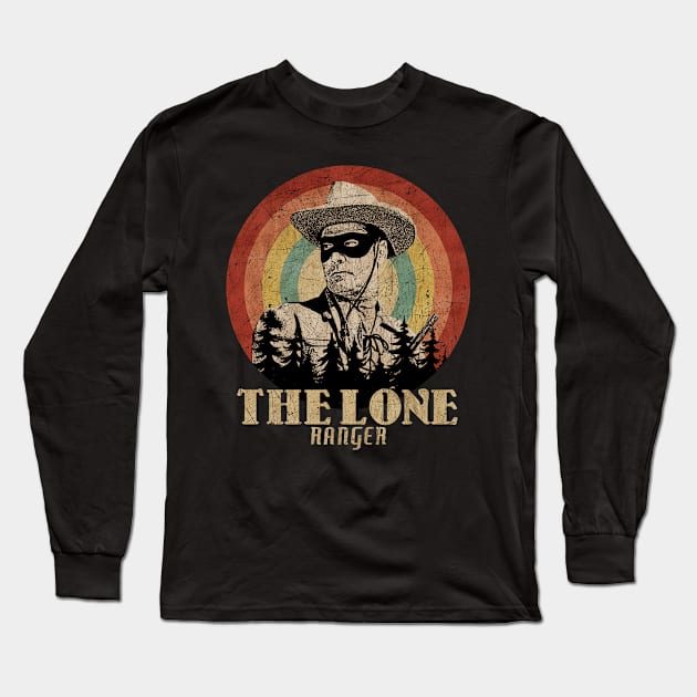 Retro Sunset The Lone Ranger Long Sleeve T-Shirt by Next And Stop